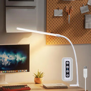 ZMH Lampada da tavolo LED 5W USB luce bianca diurna a clip per ufficio