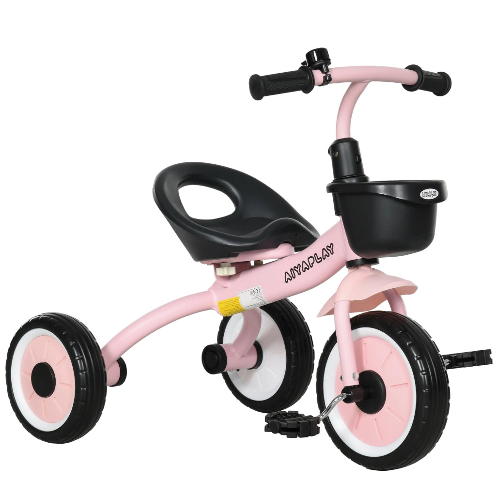Triciclo per Bambini 2-5 Anni ¨C zephmum ¨C Rosa 70.5x53x58 cm