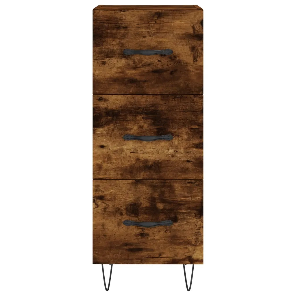 Credenza Rovere Fumo 34,5x34x180 cm in Legno Multistrato 3198886