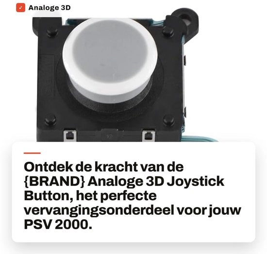 Componente di sostituzione joystick analogo 3D - Materiali resistenti - Progettazione ergonomico - Controllo flessibile - Guida precisa - Controller di gioco
