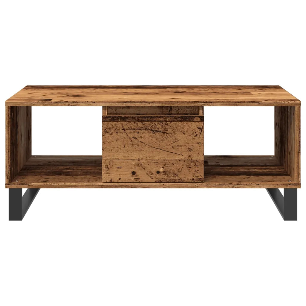 Tavolino da Salotto Legno Antico 90x50x36,5 cm in Truciolato 857340