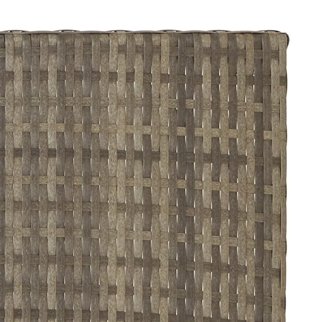 Tavolino da Giardino | Tavolo Pieghevole Grigio 45x35x32 cm in Polyrattan