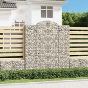 Cesti Gabbioni ad Arco 2 pz 200x30x220/240 cm Ferro Zincato 3146236