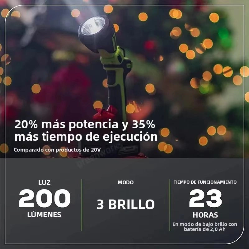 Torcia portatile LED WLG910 senza fili 200 lumen ricarica USB