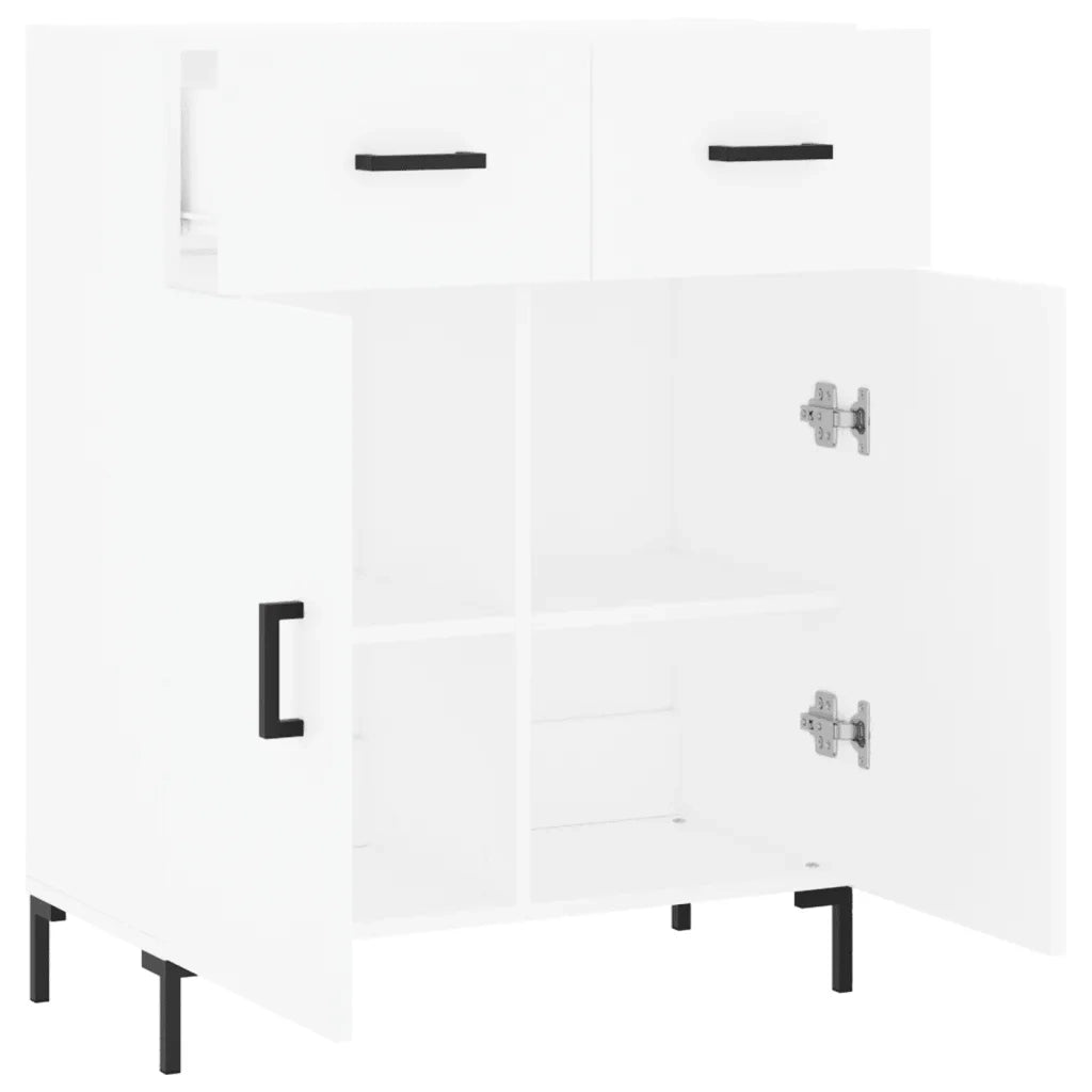 Credenza | Madia | Buffet da pranzo | Armadio da pranzo Bianca 69,5x34x90 cm in Legno Multistrato