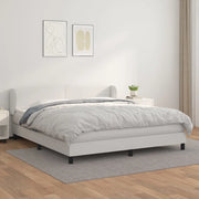 Giroletto a Molle con Materasso Bianco 180x200 cm in Similpelle 3127206