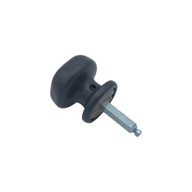 Maniglia su rosetta tonda SAGUATTI  831/60YAQ in alluminio grigio opaco