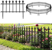 Recinzione da Giardino, Bordure per Aiuole in Metallo (10) | Recinto da Esterno Pieghevole e Flessibile, per Giardino e Cortile, 56 x 44 cm