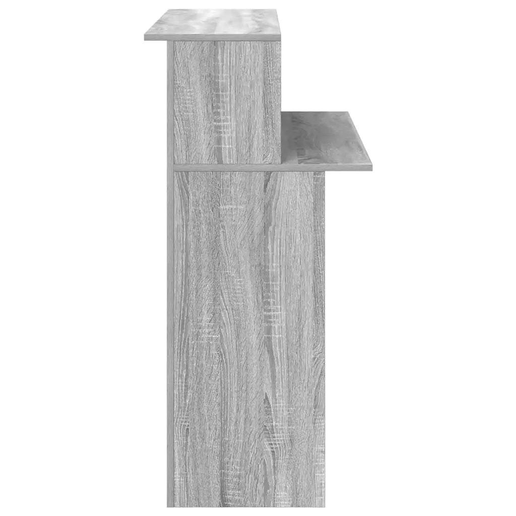 vidaXL Banco Reception Grigio Sonoma 100x50x103,5 cm Legno Multistrato
