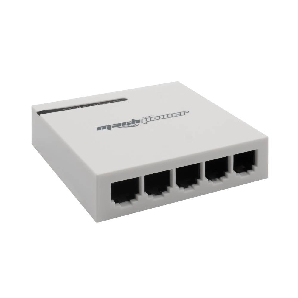Mach power switch gigabit ethernet desktop non gestito per rete domestica e ufficio *** numero posti 5 porte, confezi...