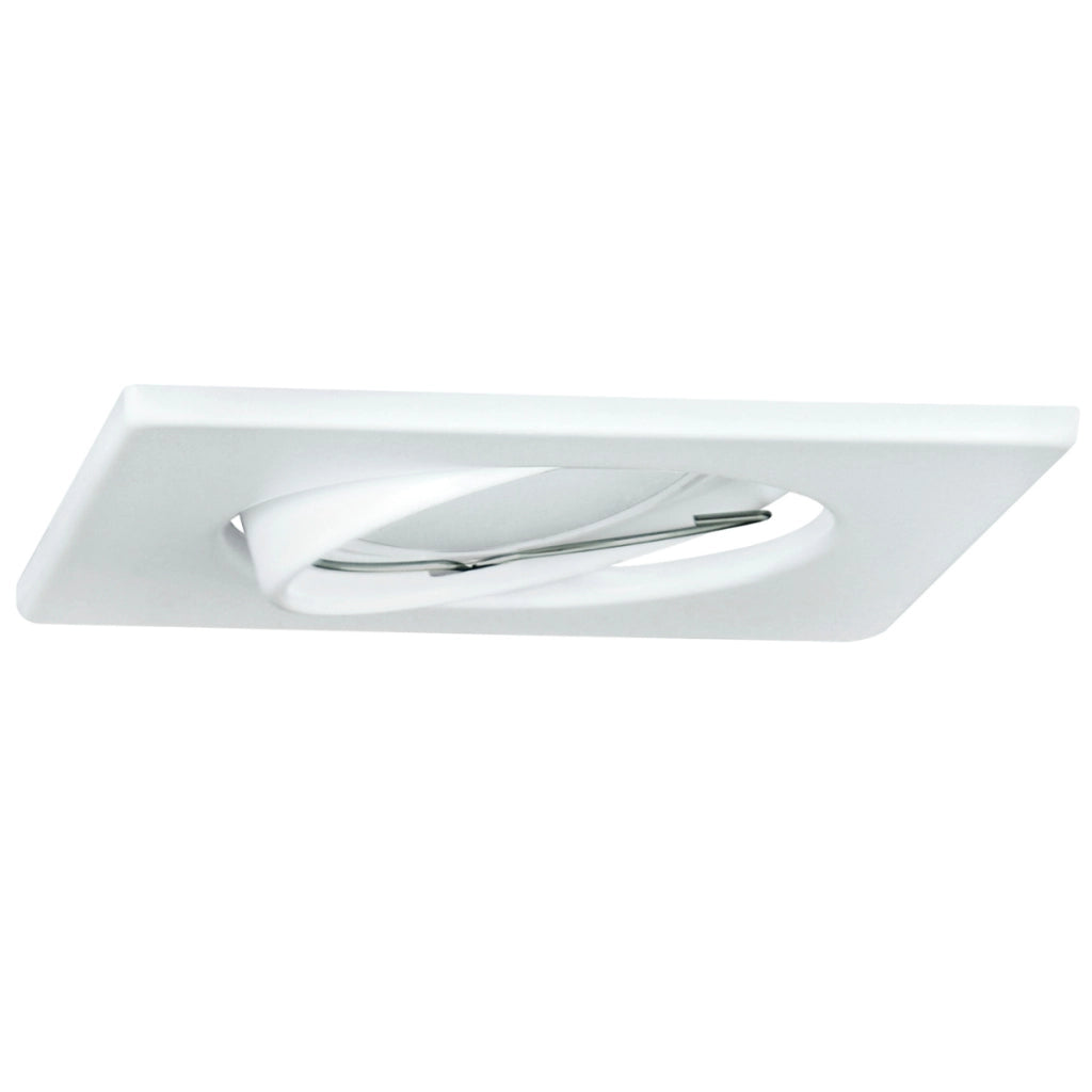 Faretto incasso quadrato bianco 3pz GU10 Polux OLIN