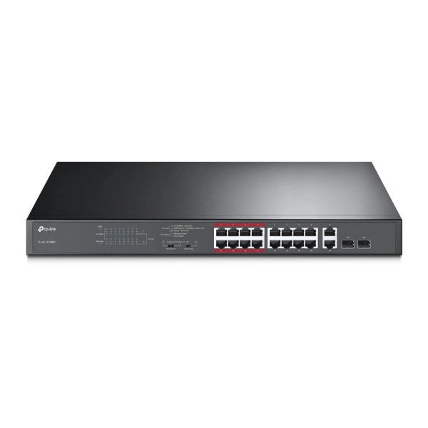 Tp-link tl-sl1218mp switch di rete non gestito fast ethernet (10/100) supporto power over ethernet (poe) nero - 133209