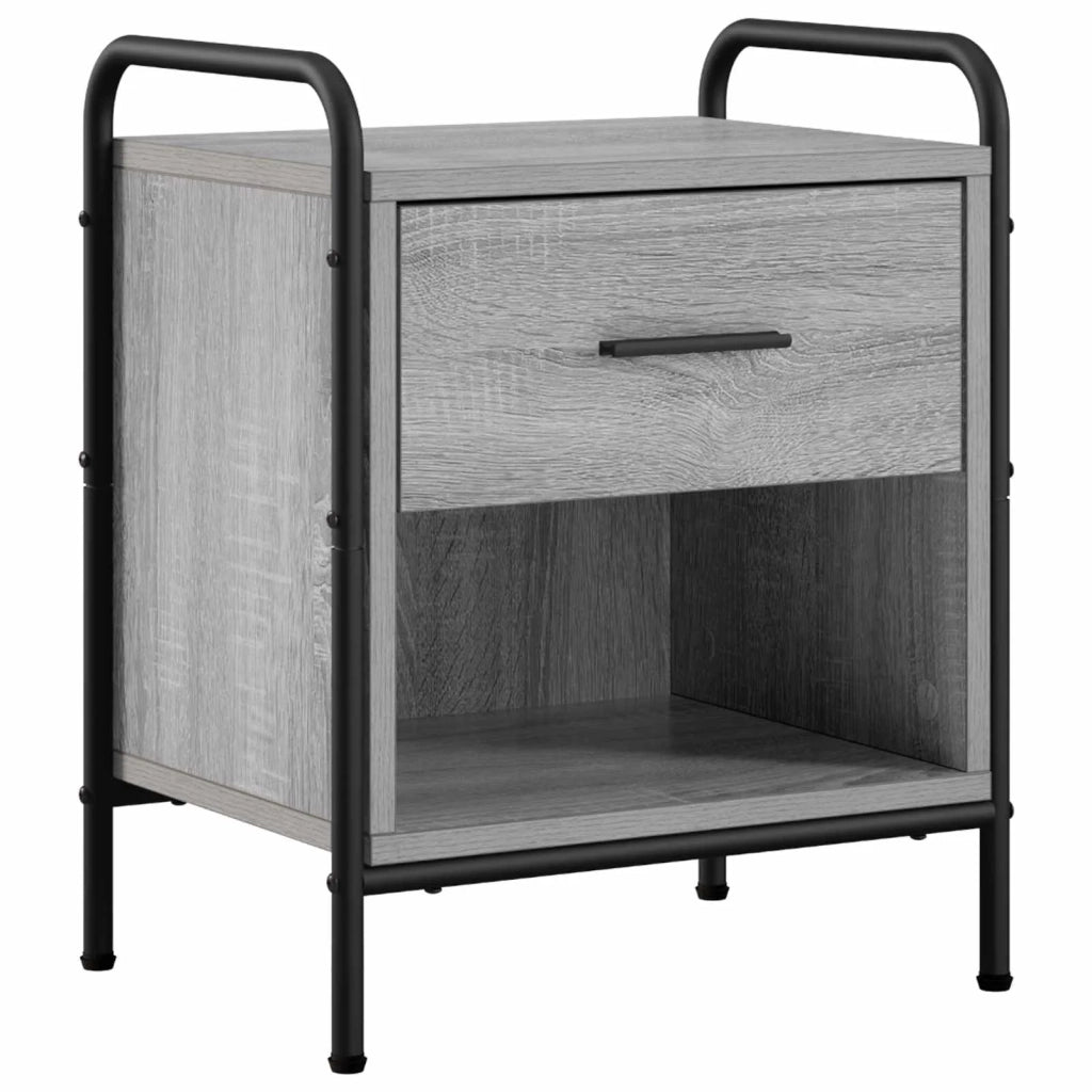 Armadio da Notte 2 pz Sonoma grigio 40 x 30 x 50 cm 8013501