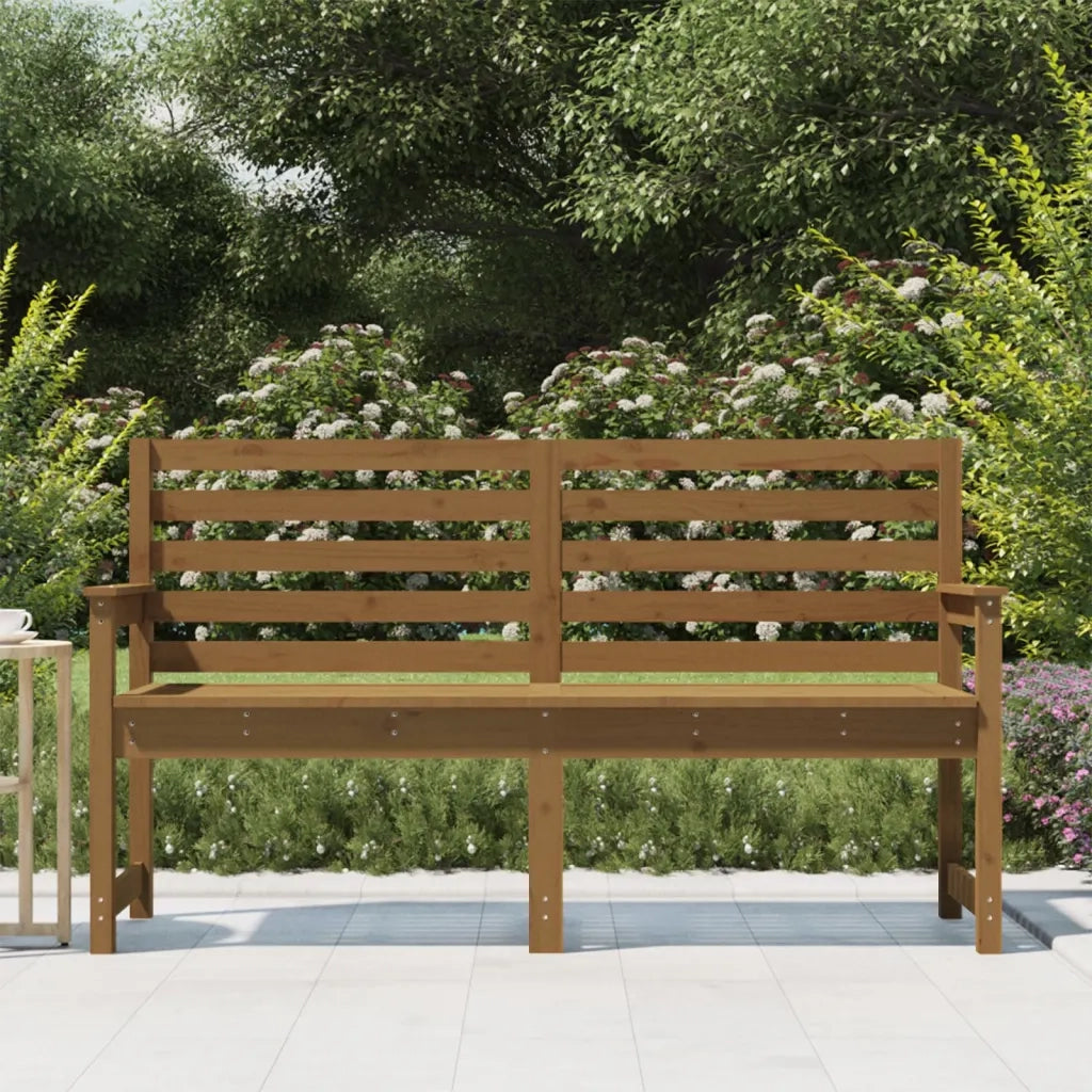 Panca da Giardino Ambra 159,5x48x91,5 cm Legno Massello di Pino