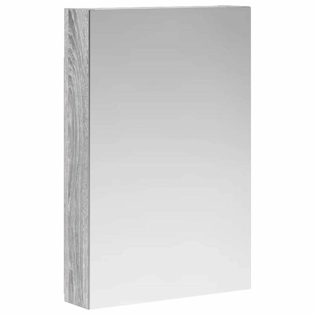 Mobiletto per specchio da bagno con lo scaffale Grigio Sonoma