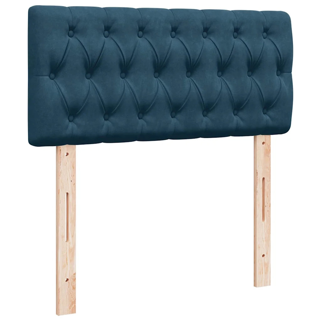 Struttura Letto Pouf con Materassi 180x200 cm Velluto 3312945