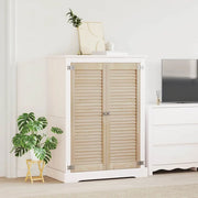 vidaXL Porte per Armadi con porta 2 pcs Marrone 110 x 39.5 x 2.1 cm