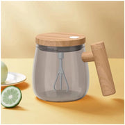 Moka autosfregiante, rottore elettrico, moka autosfregiante, caffettiera elettrica in vetro borosilicato, rottore rotante per uso domestico, ufficio e viaggio. Adatto per caffè/miele/polvere di proteine.
