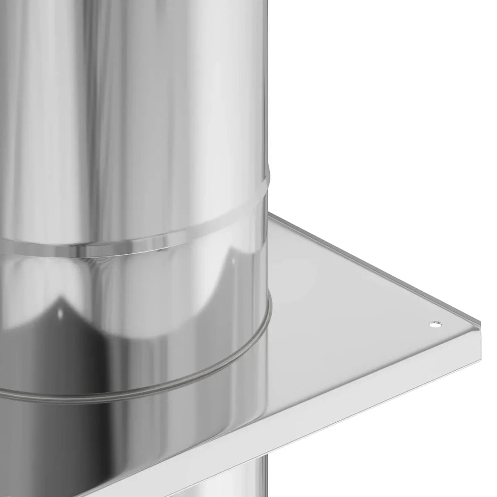 Estensione Camino Argento 25 x 25 x 132 cm Acciaio inossidabile 42008452