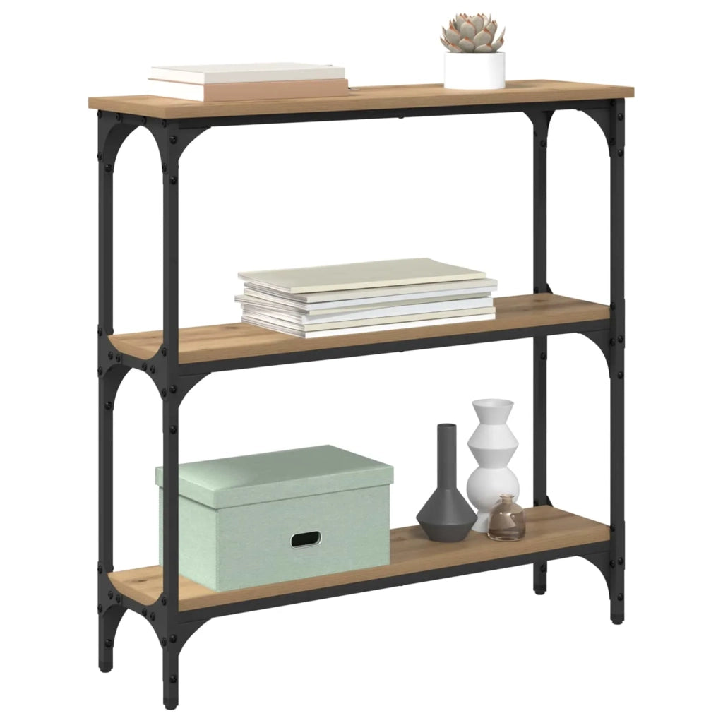 Tavolo consolle Rovere artigianale 75 x 22,5 x 75 cm