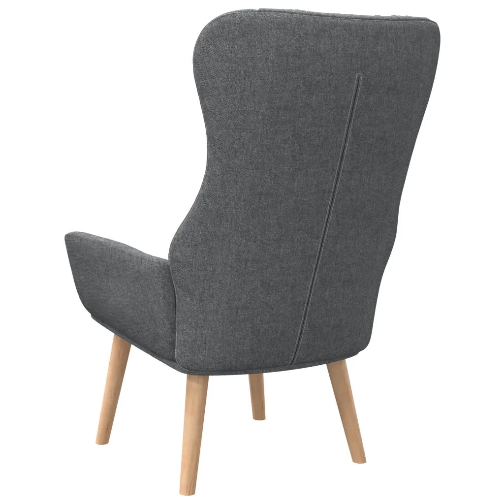 Sedia Relax Grigio Scuro in Tessuto 341395