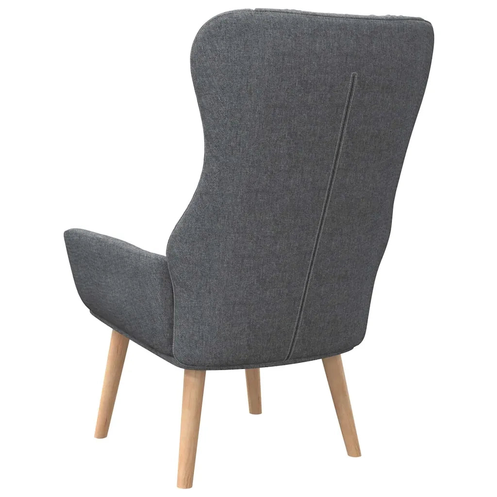 Sedia Relax Grigio Scuro in Tessuto 341395