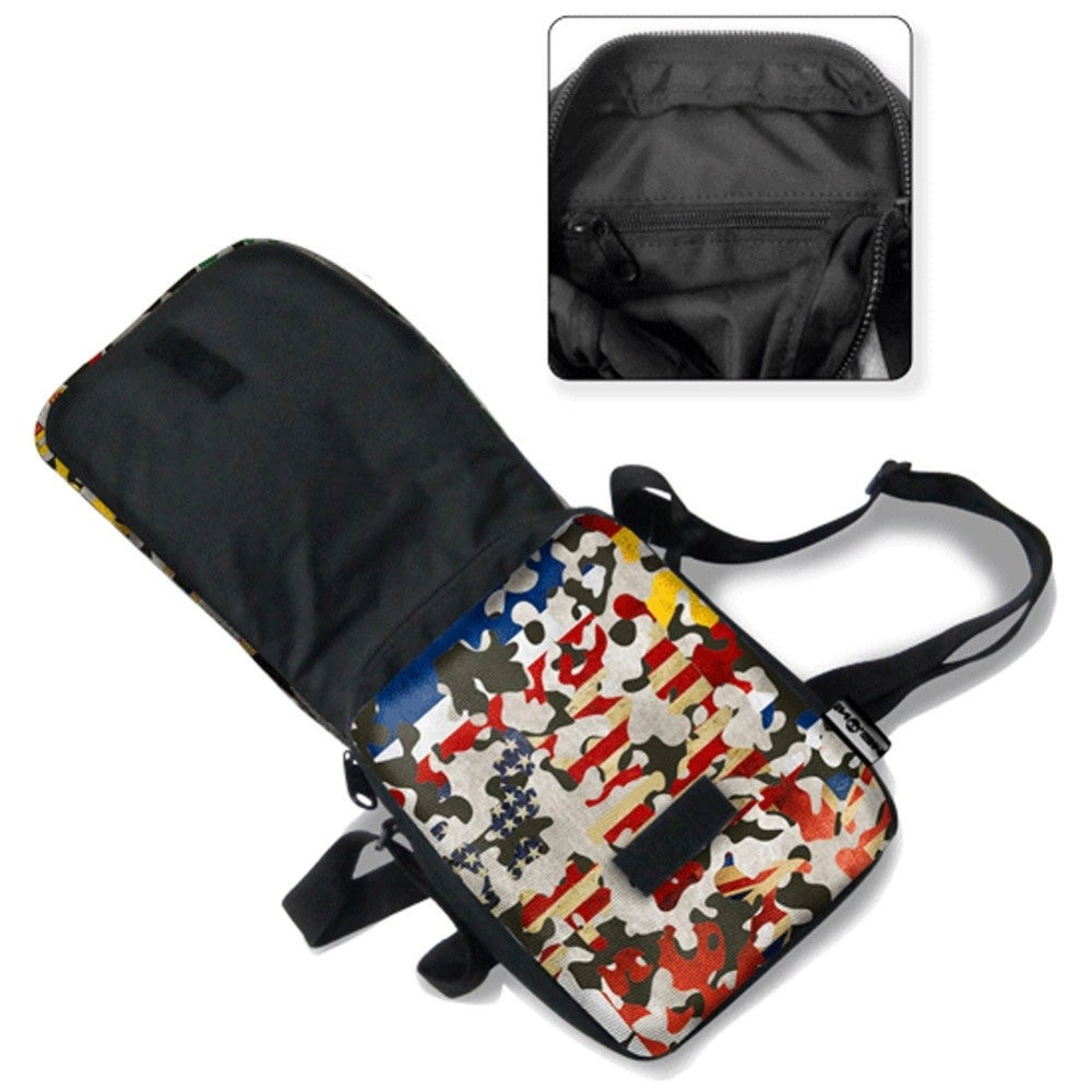 Trade Shop - Tracollina Neon Gut Camo Colori Regolabile Scuola Tempo Libero Ragazzi -