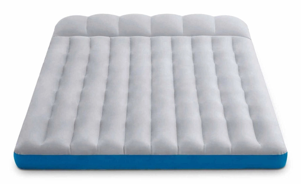 Intex 67999 Materasso Gonfiabile Camping Laminato Matrimoniale 193x127x24 cm Portata 272 Kg colore Blu Grigio