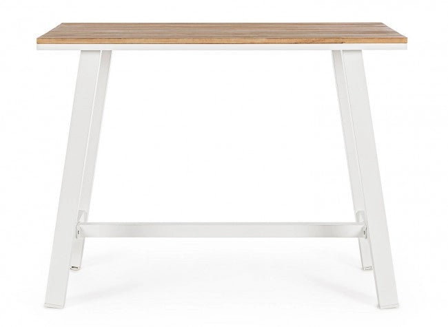 Tavolo Bar Alluminio Antracite Moderno da Esterno 131x73 - NAVIGATOR
