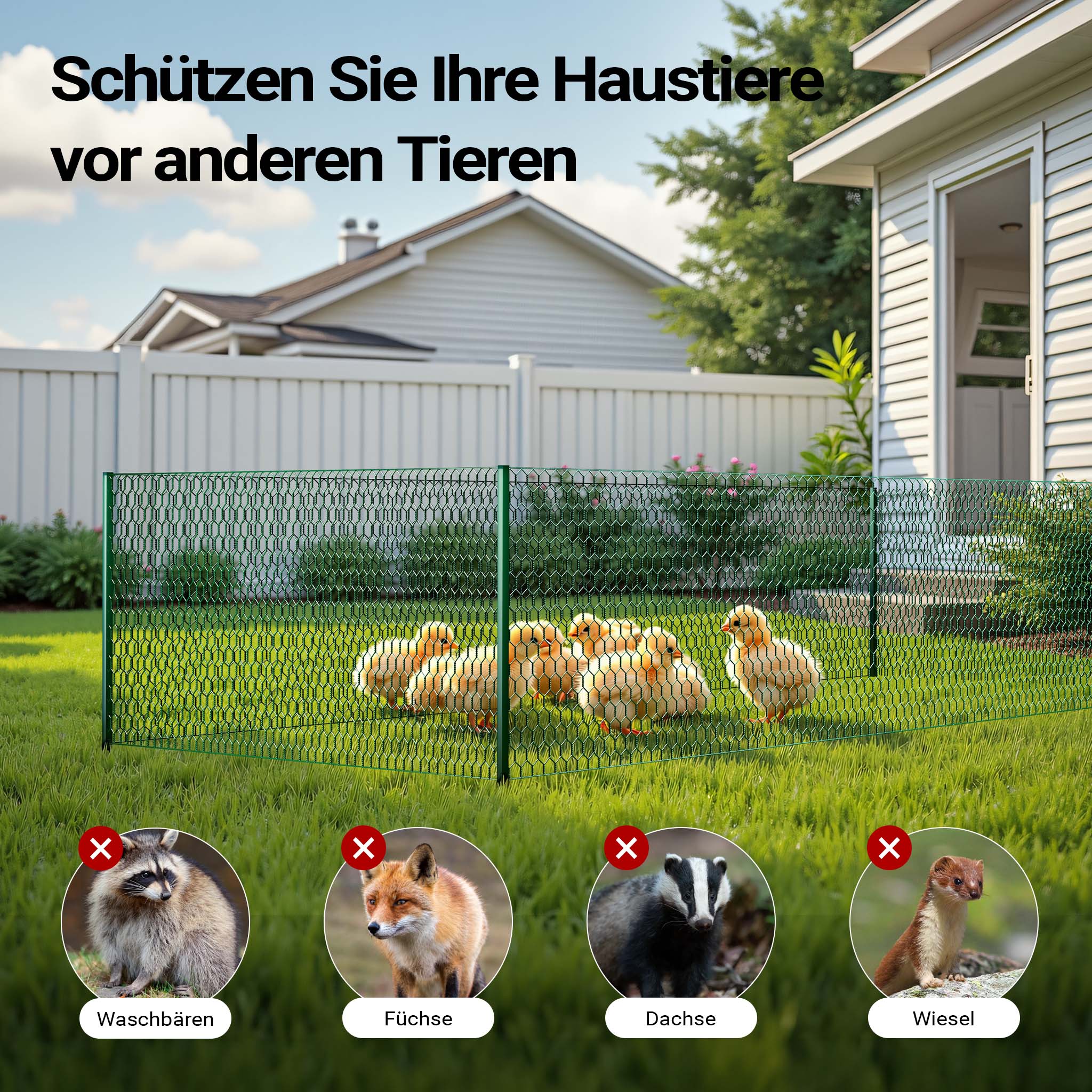 Rete metallica verde per voliere maglie da 25x25mm rotolo 60cmx25m Rete per recinti