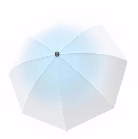 Paraplu da viaggio con protezione UV UPF50+ - Ombrello portatile/compatto - Leggero/impermeabile - Resistente al vento - 8 righelli - Design elegante