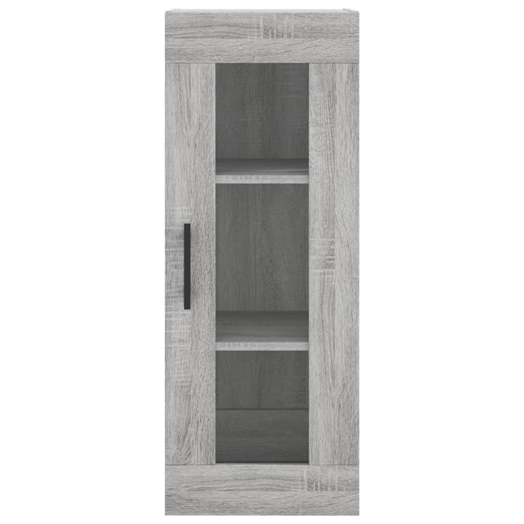 Buffet credenza cassettiera armadio mobile contenitore organizer cucina soggiorno salotto rovere Sonoma alto 34,5 x 34 x 180 cm legno ingegnerizzato grigio 02_0035299