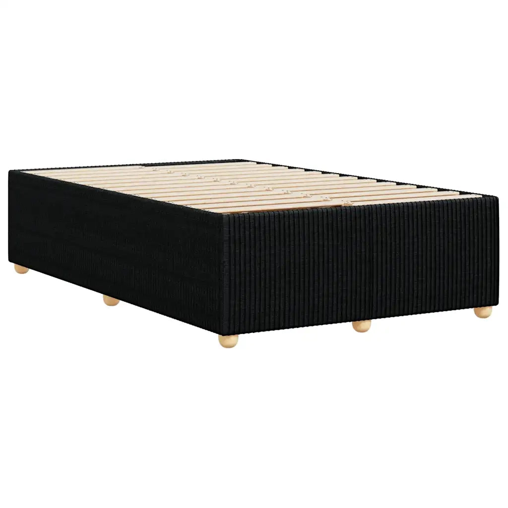 Giroletto senza Materasso Nero 120x190 cm in Tessuto