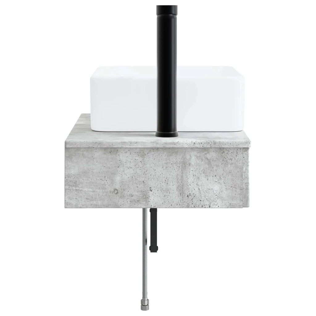 Lavabo da Parete Grigio Cemento 53 x 35 x 39 cm CFW1820427