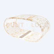 LAMPADA GRANDE FUTURE LED 4200°K / 24 Volt - 12 W/Mt IN CRISTALLO ACRILICO TRASPARENTE E BRONZO