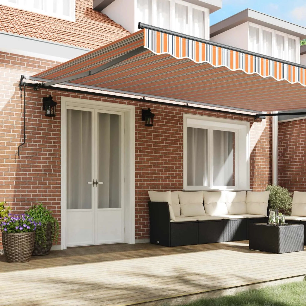 Tenda retrattile Multicolore 500 × 350 cm Tessuto e Alluminio 3331507