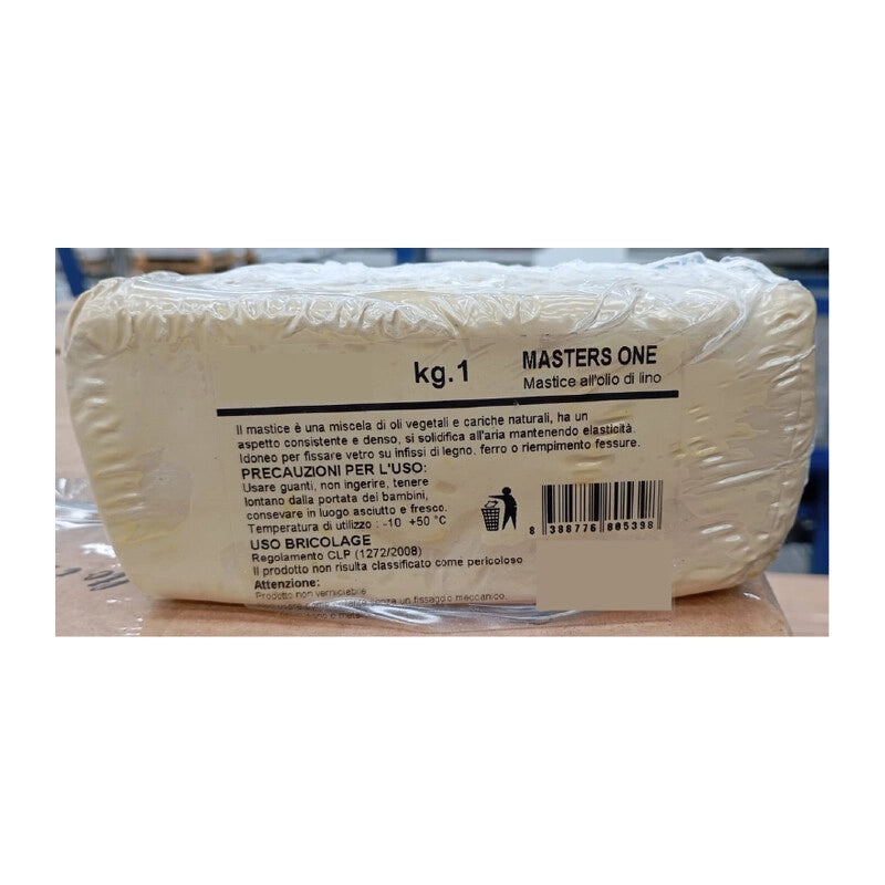 MASTICE PER VETRI BIANCO DA KG.1- 20,0 kg