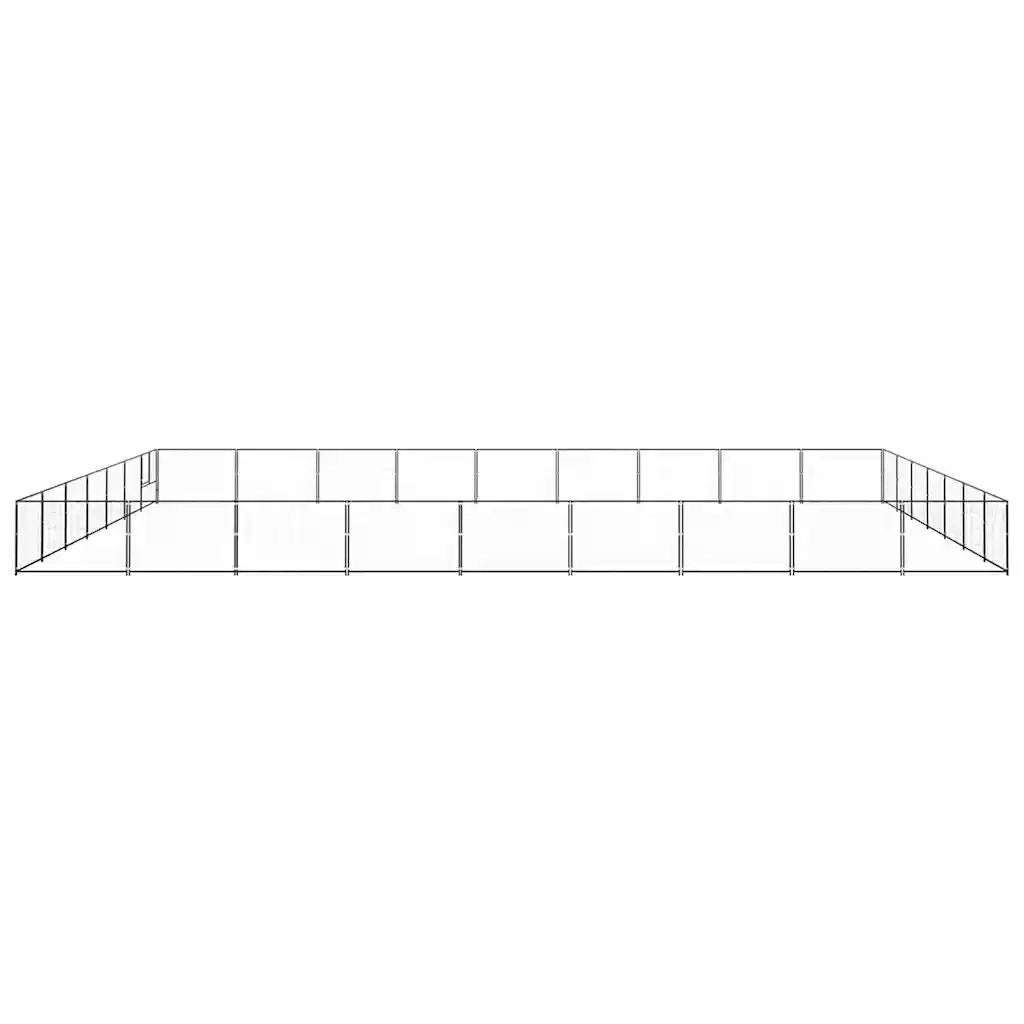 Gabbia per Cani Nera 63 mÂ² in Acciaio cod mxl 49329