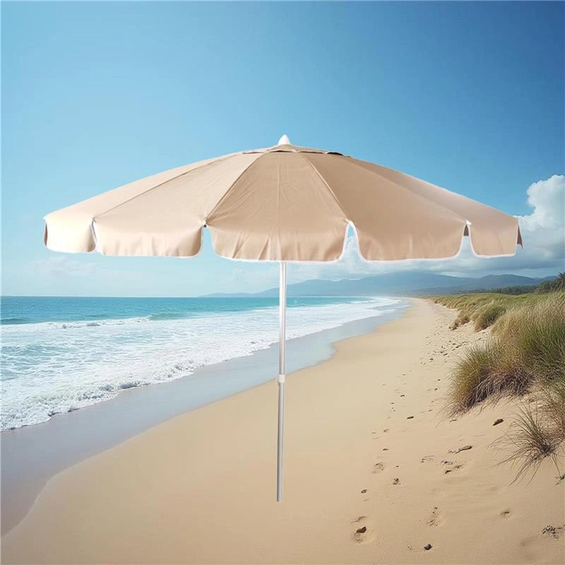 OMBRELLONE 16 STECCHE MONTECARLO CM 220 CON TUBO IN ALLUMINIO 32 MM COLORI ASSORTITI