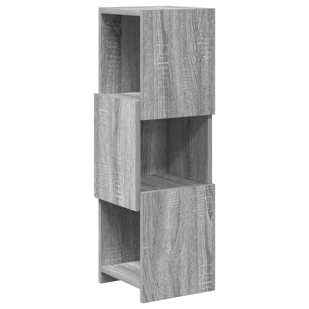 Mobile angolare Grigio Sonoma 25,5x25x80cm Legno multistrato