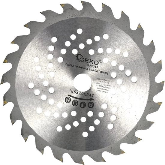 Lama circolare per legno da 185mm - Alta qualità con 24 denti