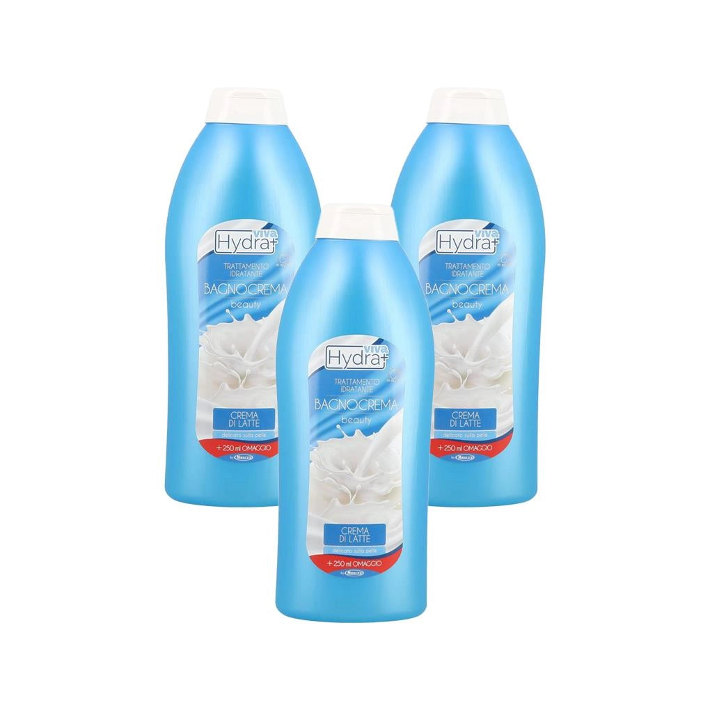 KIT SET 3 PZ MAURY'S BAGNOSCHIUMA 1 LT LATTE