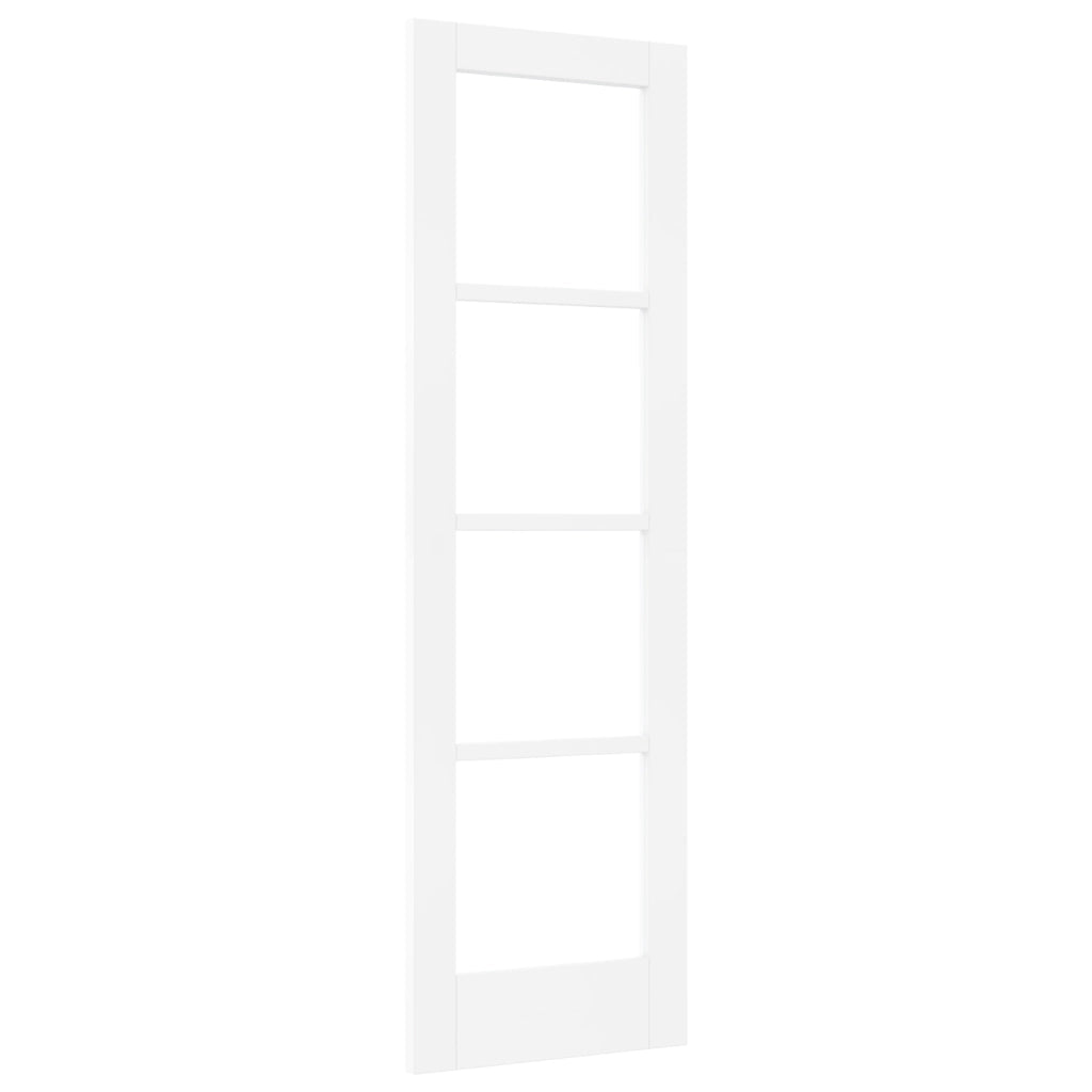 porta interna con vetro "ORKDAL" bianca 61x198,5x4 cm