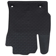 Tappetino per Auto 4 pz Nero Gomma CFW4552734