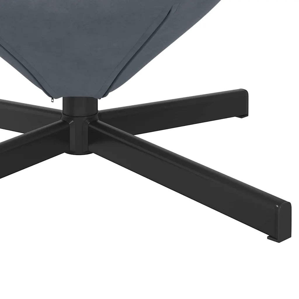 Divano Sedia-Poltrona uovo Grigio scuro 63 x 73 x 90 cm Velluto