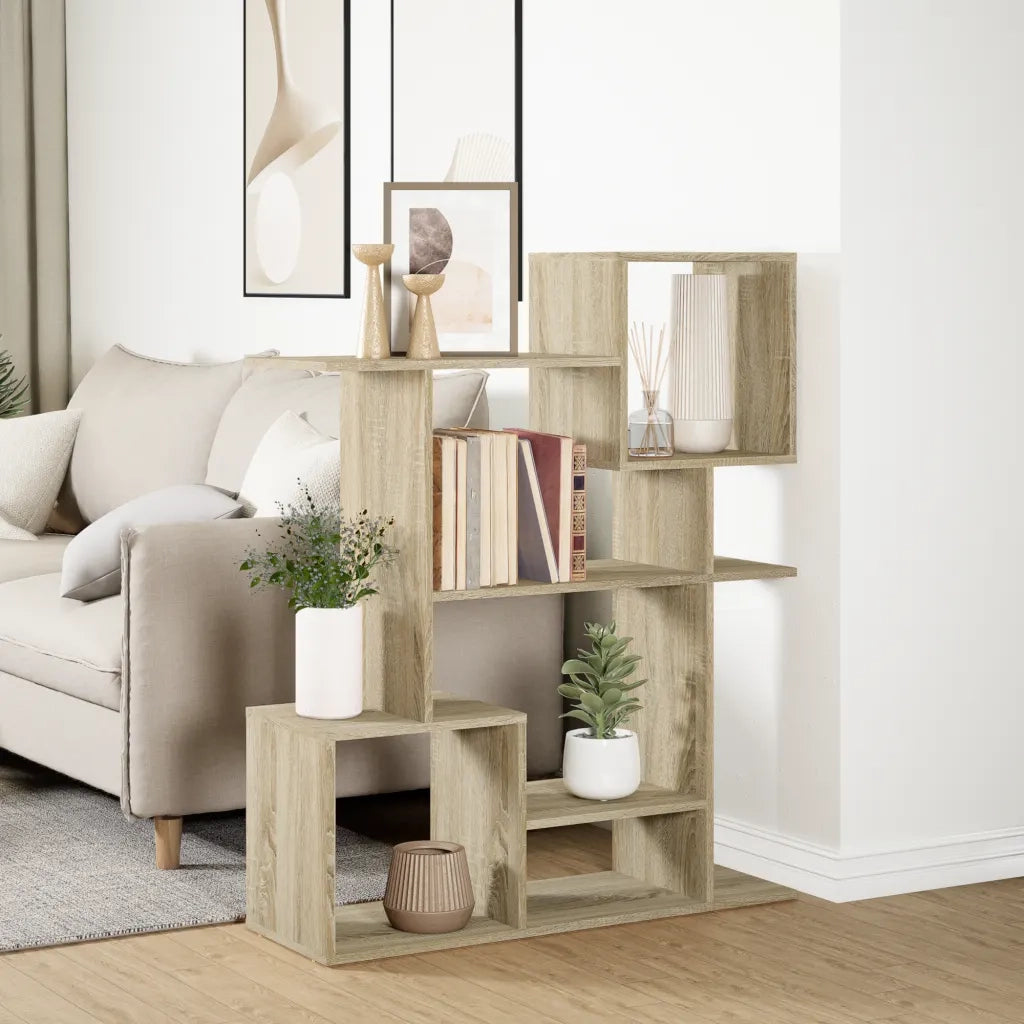 Libreria Divisorio Rovere Sonoma 92x29x112 cm in Truciolato 858122
