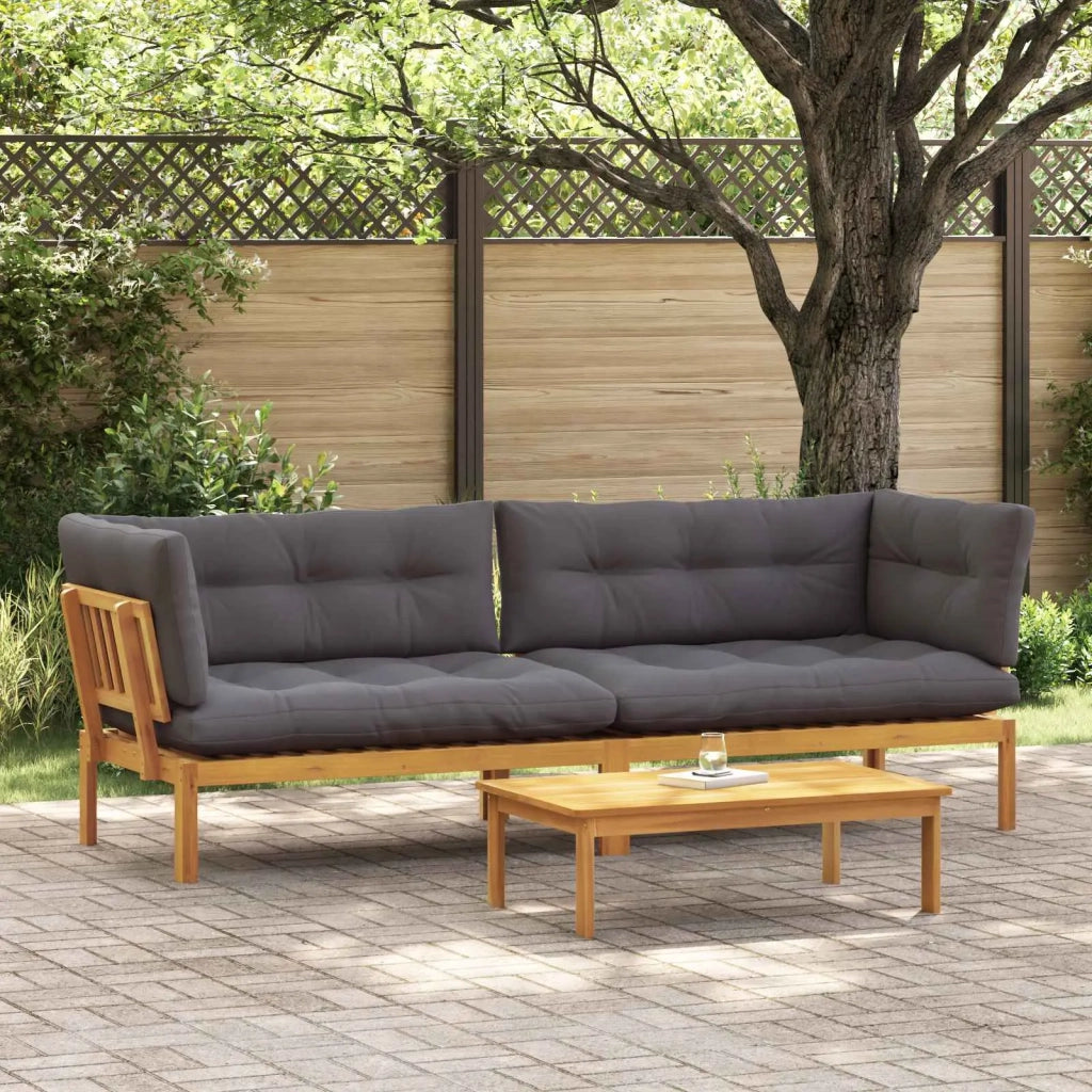 Unità di divano pallet da giardino 2 Pezzo 3418275