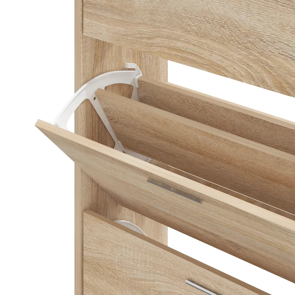 Scarpiera Rovere Sonoma 63x24x103 cm in Legno Multistrato