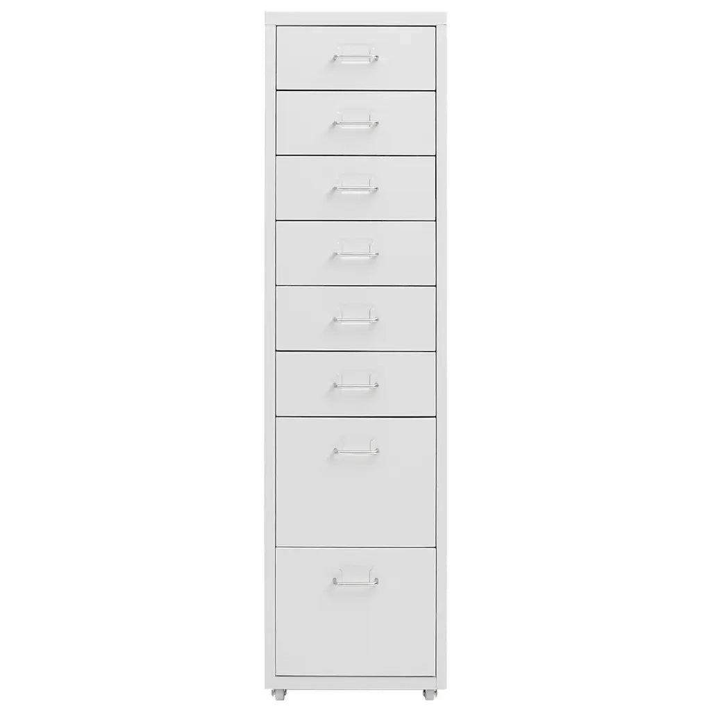 Schedario Mobile Grigio 28x41x109 cm in Metallo CFW9765252