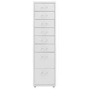 Schedario Mobile Grigio 28x41x109 cm in Metallo CFW9765252